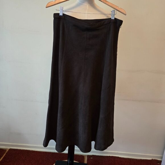 Cotton Ginny - Vintage Corduroy Brown Button Up Top & Skirt Set - Picture 10 of 14